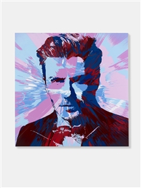 BEAUTIFUL DAVID BECKHAM SPIN PAINTING FOR POSITIVE VIEW by Damien Hirst
